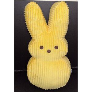 Just Born Peeps 17 inch Plush Yellow Bunny Rabbit Corduroy Stuffed Animal Toy